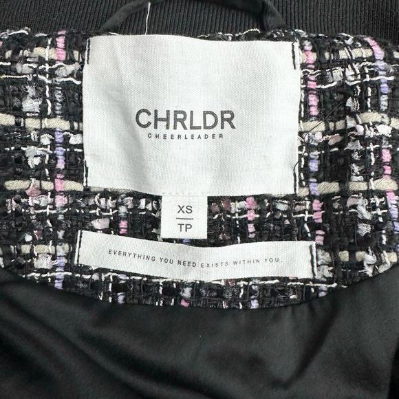 CHRLDR tweed boucle varsity jacket - Picture 7 of 9